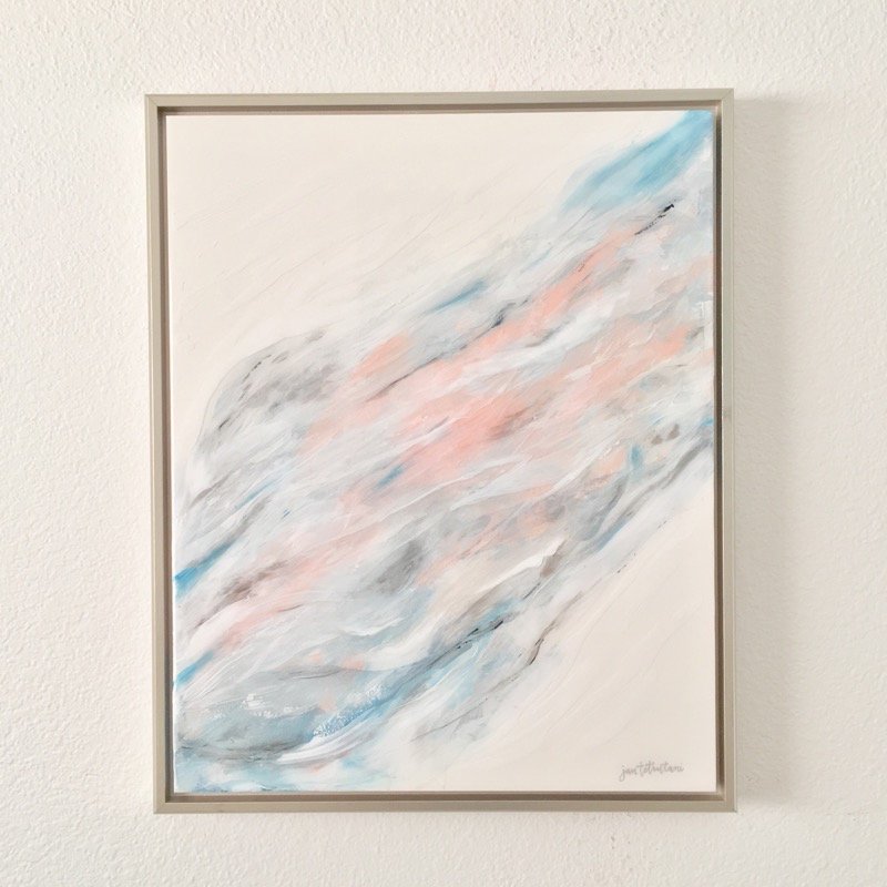 Overflow Resin Painting by Hawaii artist Jan Tetsutani