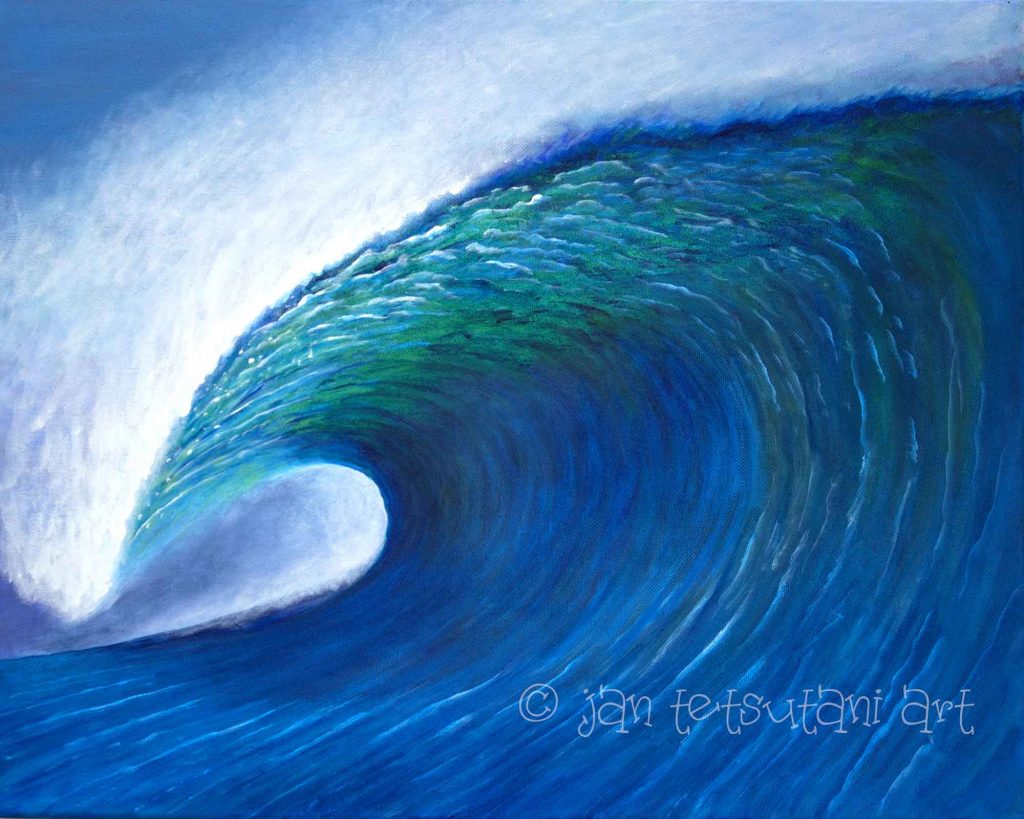 Wave art by Jan Tetsutani