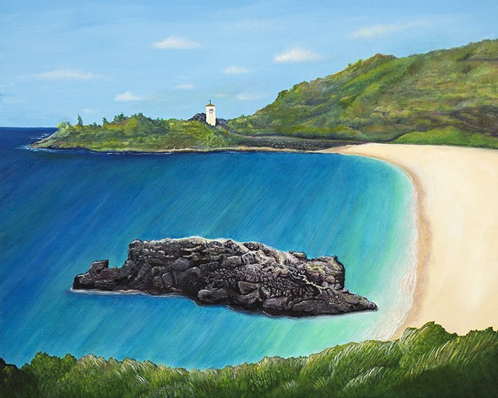 Waimea Bay Painting